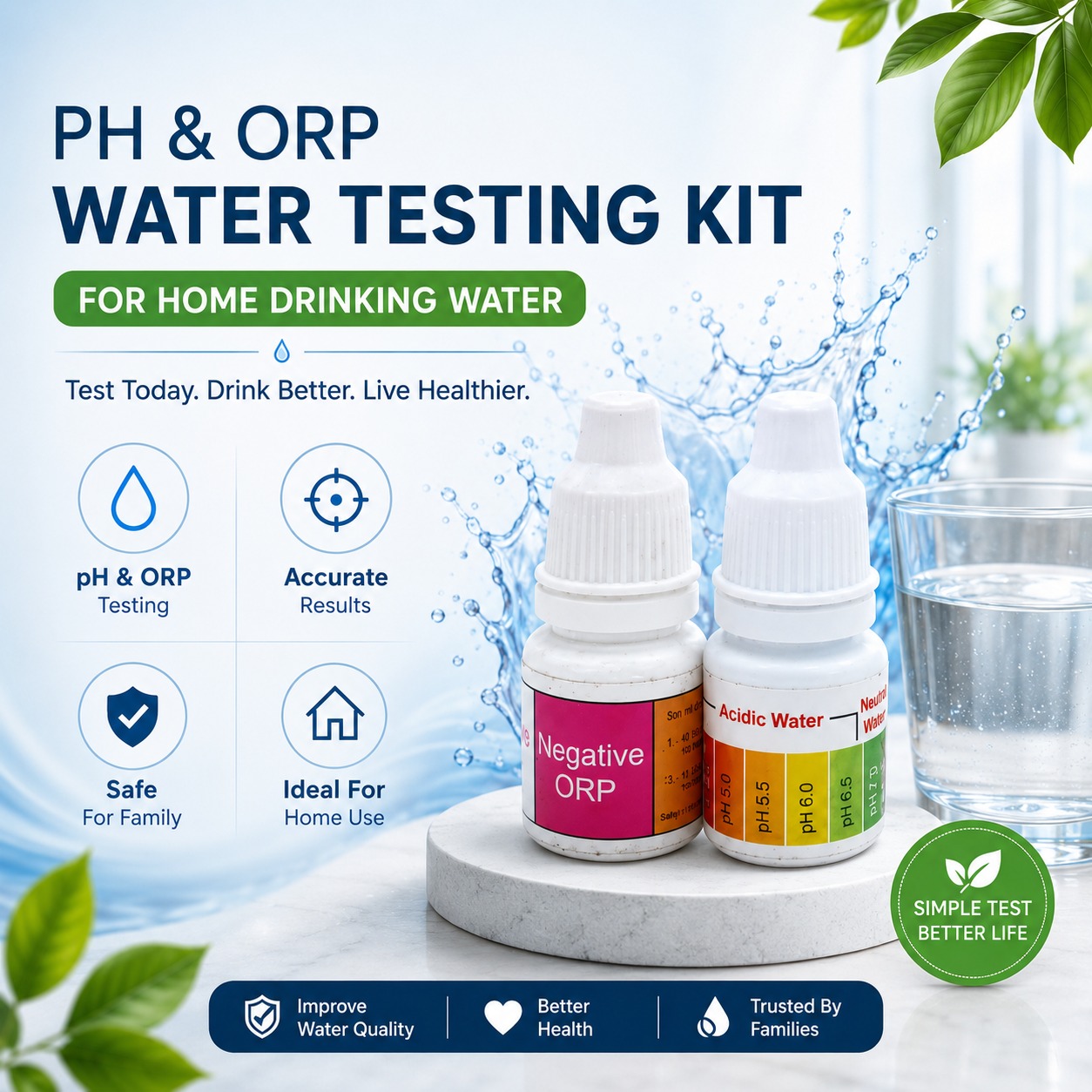 RO Water PH & ORP Testing Kit + chart - Image 5