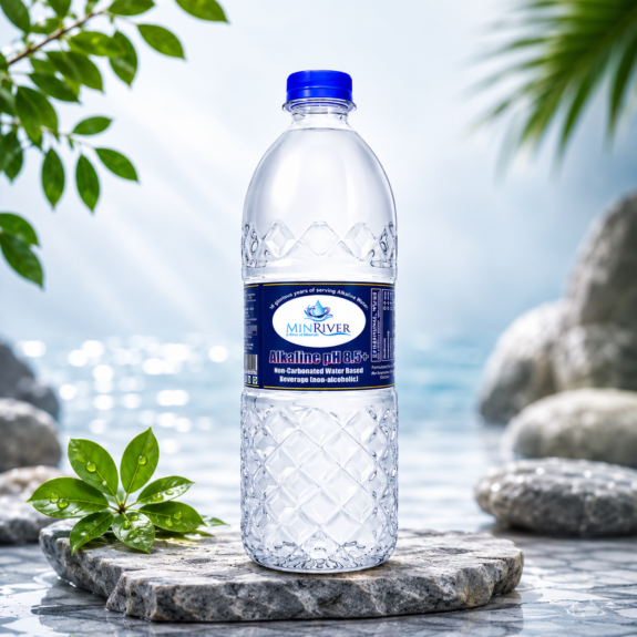MinRiver Alkaline mineral water - Pack of 12 Bottles, 1 litre each- Carriage Extra